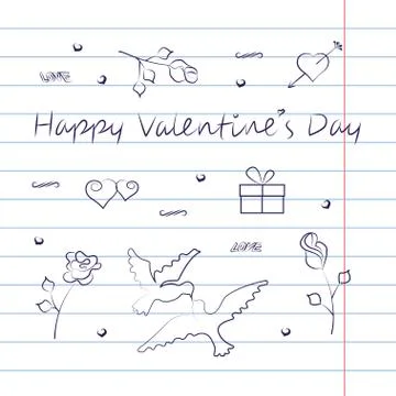Valentines Day card Stock Illustration