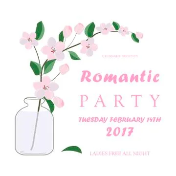 Valentines day card Stock Illustration