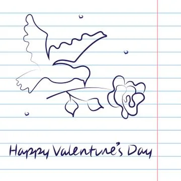 Valentine's Day card Stock Illustration