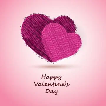 Valentine's Day Card Stock Illustration