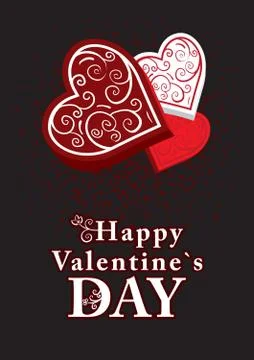 Valentines day card. Stock Illustration