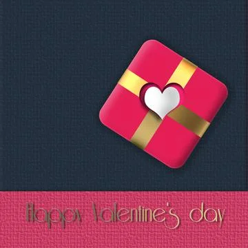 Valentine's day card Stock Illustration