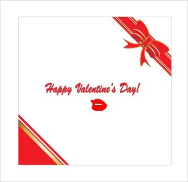 Valentine's day card vector Stock Illustration