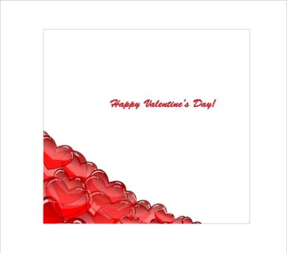Valentine's day card vector illustrator Stock Illustration