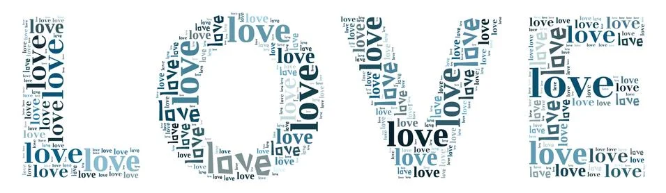 Valentines day card word cloud concept Stock Photos