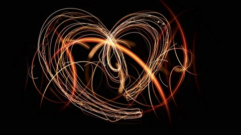 Valentines day celebration Text with Fireworks on colorful bokeh bakground Stock Footage 101901870
