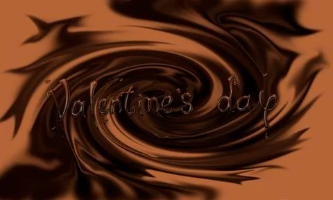 Valentines day chocolate background Stock Illustration