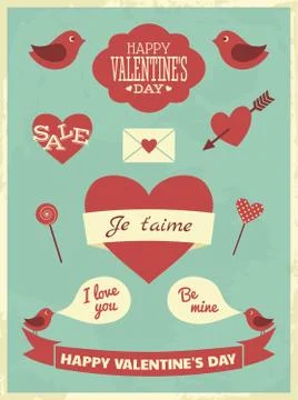 Valentine's day collection Stock Illustration