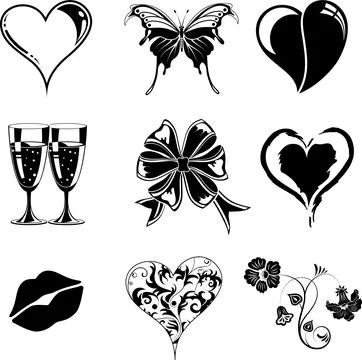Valentines Day collection Stock Illustration