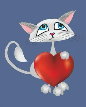 Valentine's Day composition, Stock Illustration