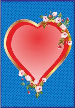 Valentine's Day composition, Stock Illustration