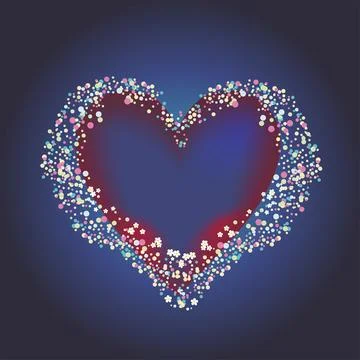 Valentine's day composition, Stock Illustration