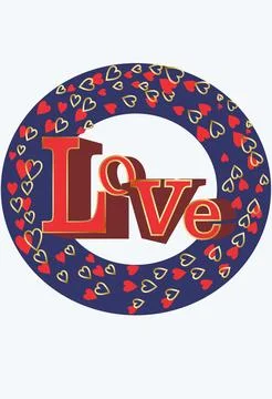 Valentines day composition, Stock Illustration