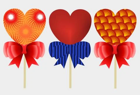 Valentines day composition Stock Illustration