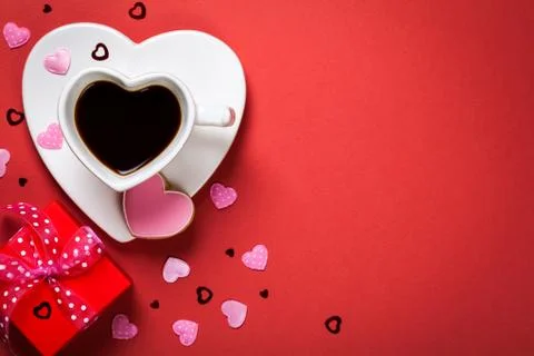 Valentines day composition Stock Photos