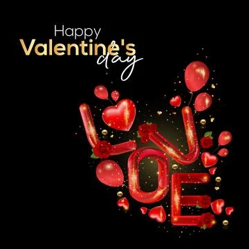 Valentine's day concept background. Vector illustration. background. Stock Illustration