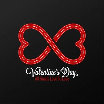 Valentines Day Concept Design Background Illustrazione stock