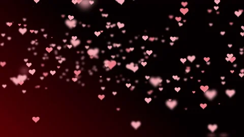 Valentine's Day Concept. Moving Flying Hearts for Valentine's Day Stock Footage 169892454