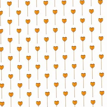 Valentine's day concept, seamless pattern of yellow candy hearts Foto stock