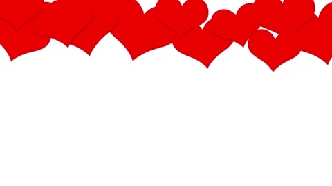 Valentines day copy space hearts looping background Stock Footage 337513559