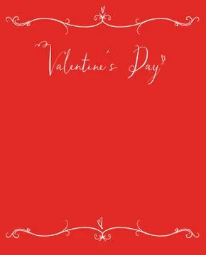 Valentine's Day Copy Space Stock Illustration