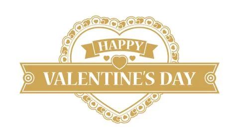 Valentines day design element Stock Illustration