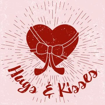 Valentines Day design elements Stock Illustration