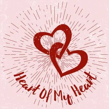 Valentines Day design elements Stock Illustration