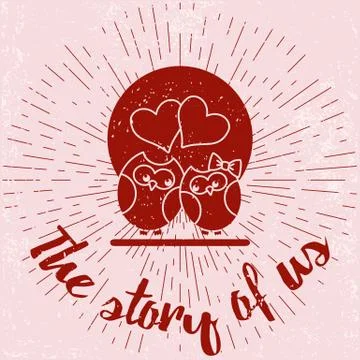 Valentines Day design elements Stock Illustration