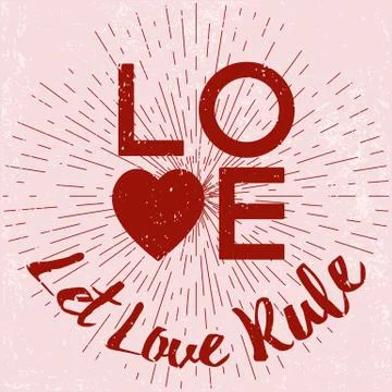 Valentines Day design elements Stock Illustration