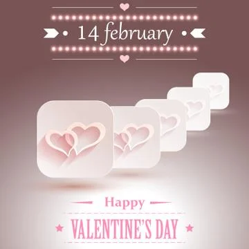 Valentines day design. Stock Illustration