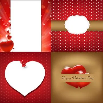 Valentines Day Design Set Stock Illustration