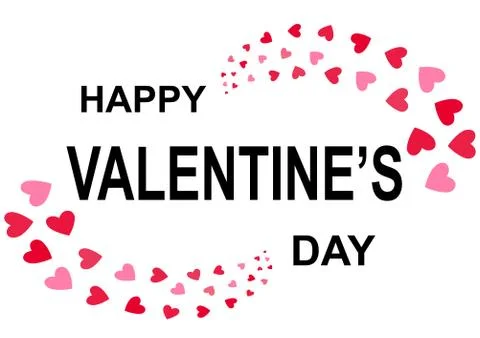 Valentine's day design template Stockillustratie