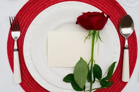 Valentines Day Dinner Foto stock