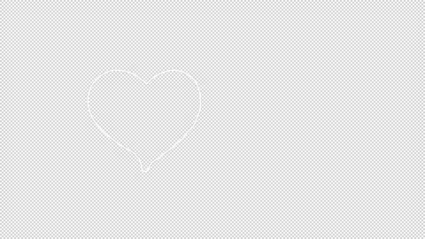 Valentine's Day Doodle Alpha Background Stock Footage 169909616