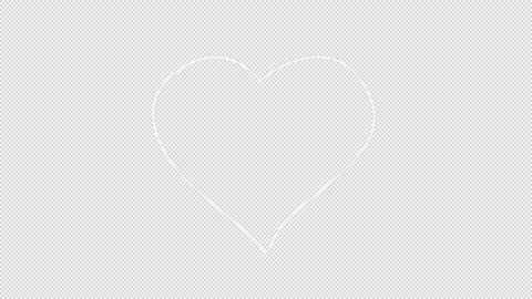 Valentine's Day Doodle Alpha Background Stock Footage 169909619