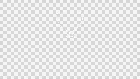 Valentine's Day Doodle Alpha Background Stock Footage 169909624