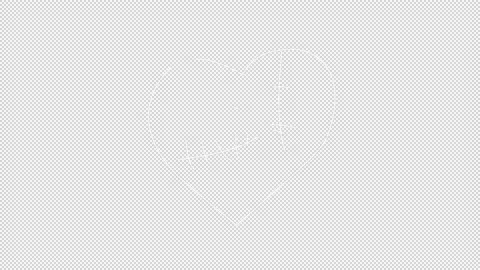 Valentine's Day Doodle Alpha Background Stock Footage 169909636
