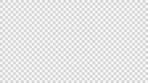 Valentine's Day Doodle Alpha Background Stock Footage 169909681