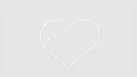 Valentine's Day Doodle Alpha Background Stock Footage 169909697