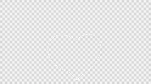Valentine's Day Doodle Alpha Background Stock Footage 169909701