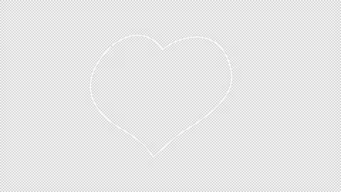 Valentine's Day Doodle Alpha Background Stock Footage 169909704