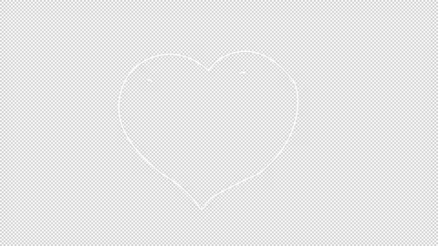 Valentine's Day Doodle Alpha Background Stock Footage 169909709