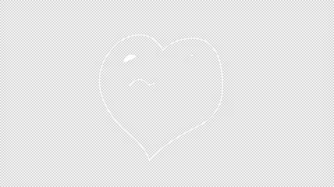 Valentine's Day Doodle Alpha Background Stock Footage 169909713