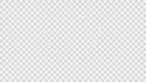 Valentine's Day Doodle Alpha Background Stock Footage 169909749