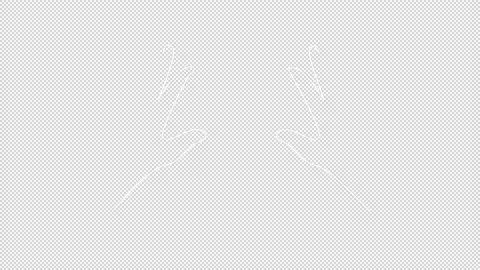 Valentine's Day Doodle Alpha Background Stock Footage 169909753