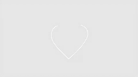 Valentine's Day Doodle Alpha Background Stock Footage 169909755