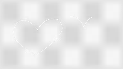 Valentine's Day Doodle Alpha Background Stock Footage 169909782