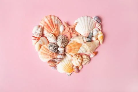 Valentines day flatlay Stock Photos