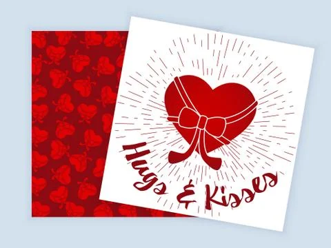 Valentines Day  flyer Stock Illustration
